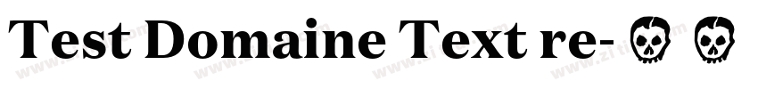 Test Domaine Text re字体转换
